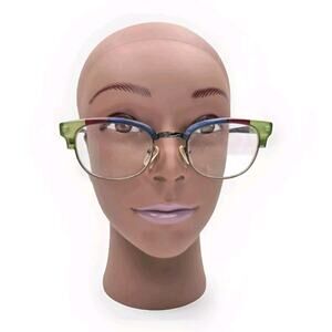 Ronit‎ Furst Eyeglasses B4 Hand Painted Multicolor Oval 51[]20 145